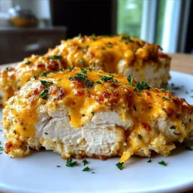 4-Ingredient Ranch Chicken Bake prepared in a dish, showcasing a delicious dinner option.