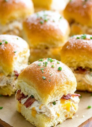 Chicken Bacon Ranch Pull Apart Rolls served on a platter