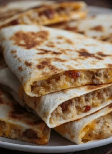 Delicious extra cheesy ground chicken quesadillas with fresh toppings