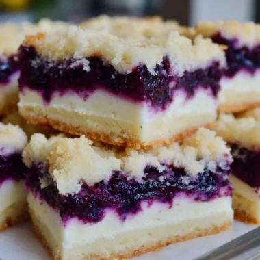 Delicious lemon blueberry shortbread bars topped with fresh blueberries