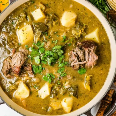 Delicious Caldillo dish served with fresh ingredients and rich flavors.