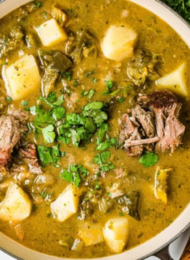 Delicious Caldillo dish served with fresh ingredients and rich flavors.