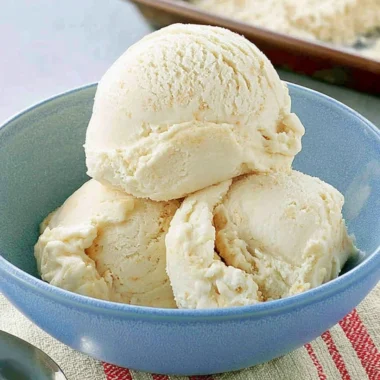 Delicious homemade Cake Batter Ice Cream in a bowl, inspired by Cold Stone's recipe.