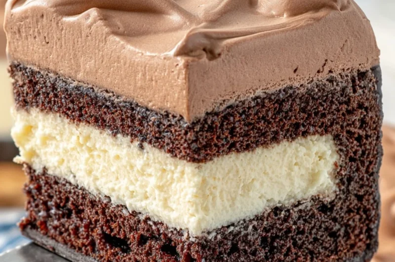 Slice of Italian Love Cake with rich layers and frosting