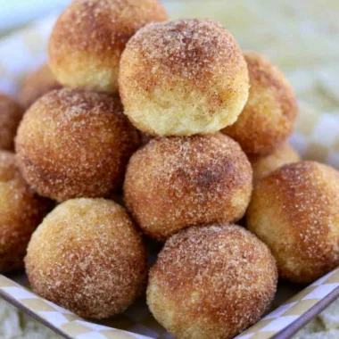 Cozy sourdough doughnuts made from sourdough discard, fluffy and sweet.
